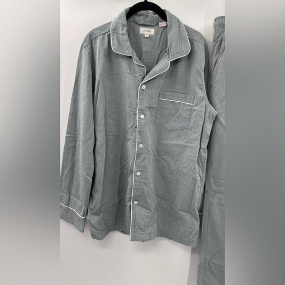 J.Crew Pajama set in cotton herringbone - Picture 6 of 8